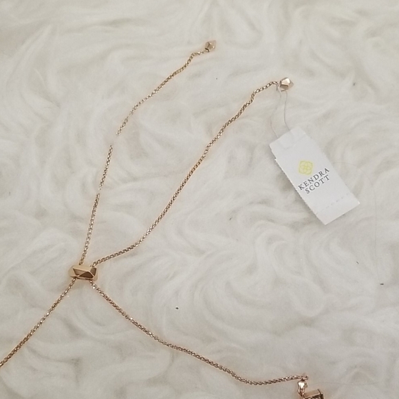 💕KENDRA SCOTT💕 Oscar Rose Gold Choker Necklace Blush Crystal NWT - Picture 13 of 14